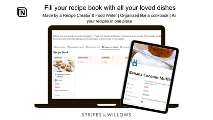 Notion Recipe Book | Notion Recipe Template