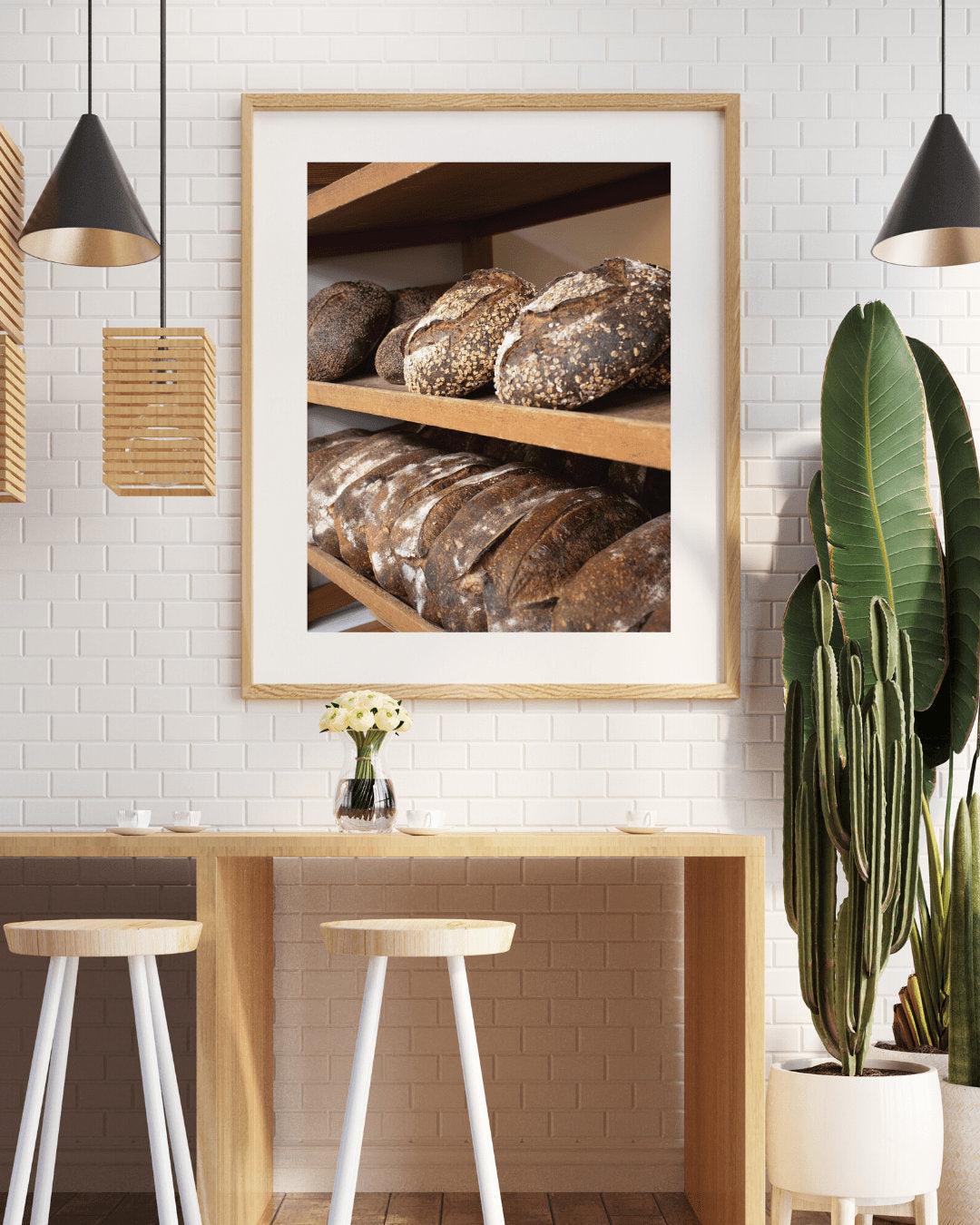 Rustic Bread Loaves Photography Print, Bread Wall Art, Kitchen Wall Art, Dining Room Wall Art