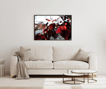 Red Fall Leaves Print, Fall Leaves Photo, Red Leaf Wall Art, Red Leaves Fine Art Print, Autumn Red Tree Leaves 1